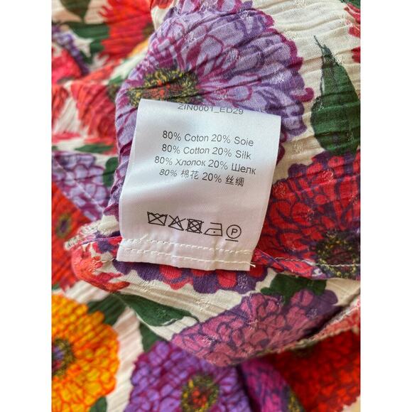 La DoubleJ Jeanne Maxi Dress Zinnie Creponne Floral Print Gown Tuckernuck XL - Picture 14 of 15